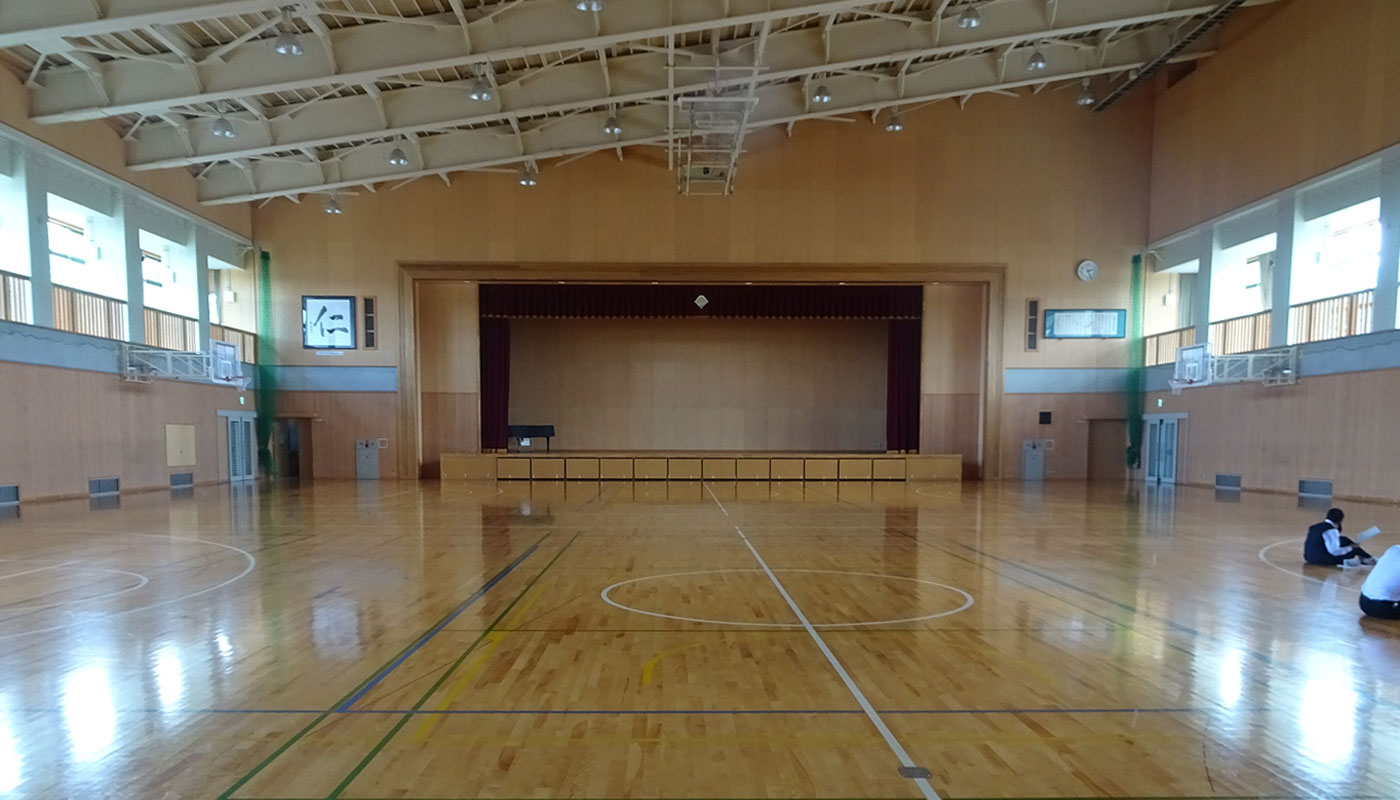 第二会場 大町市立 仁科台中学校 体育館 イメージ画像